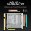 Miniatyrbild 6 av 6: PC-chassi - CORSAIR - FRAME 4000D RS - Mid-tower - Vit - CC-9011313-WW