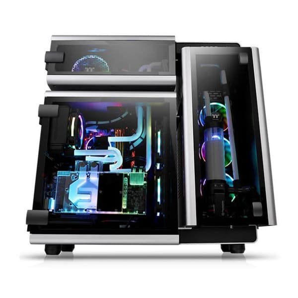 THERMALTAKE Level 20 - E-ATX Gaming Super Tour Case - härdat glas - 3x140mm RGBPlus - Space Grey