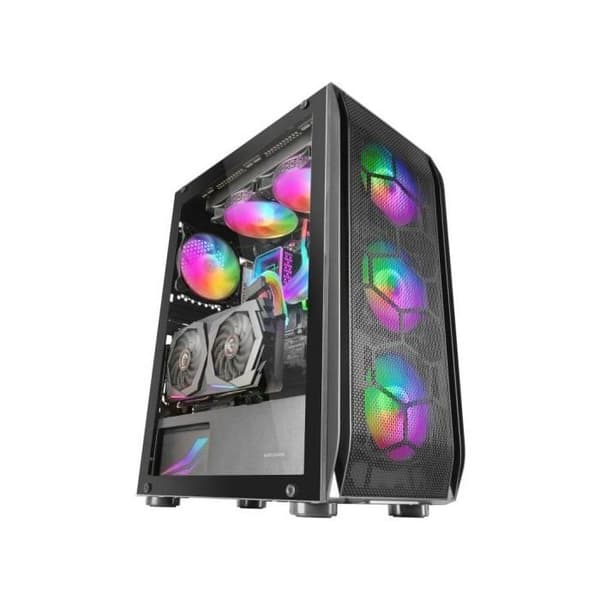 Mars Gaming MC-KX ARGB Härdat Glas USB 3.0 Svart