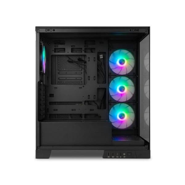 NOX Hummer GLOCK ARGB Semitorre ATX Tempererat Glas USB-C Svart