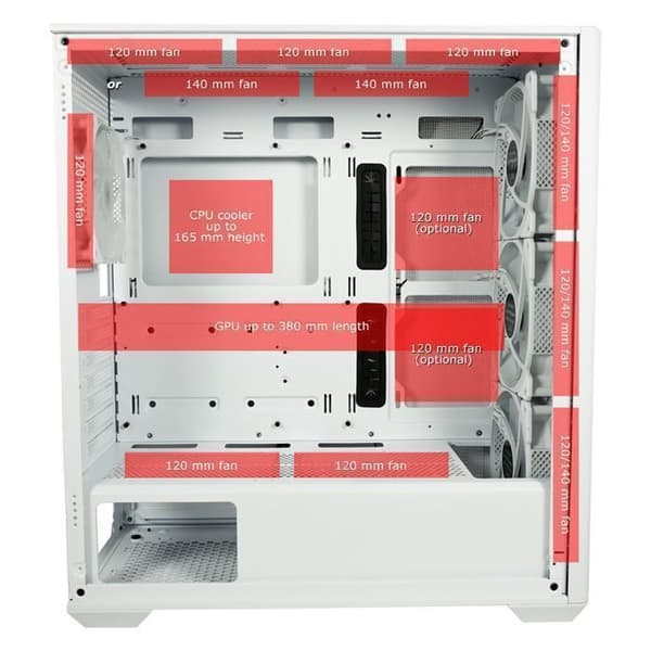 Boîtier PC - LC-Power Gaming 811W Meshwork_XL Light