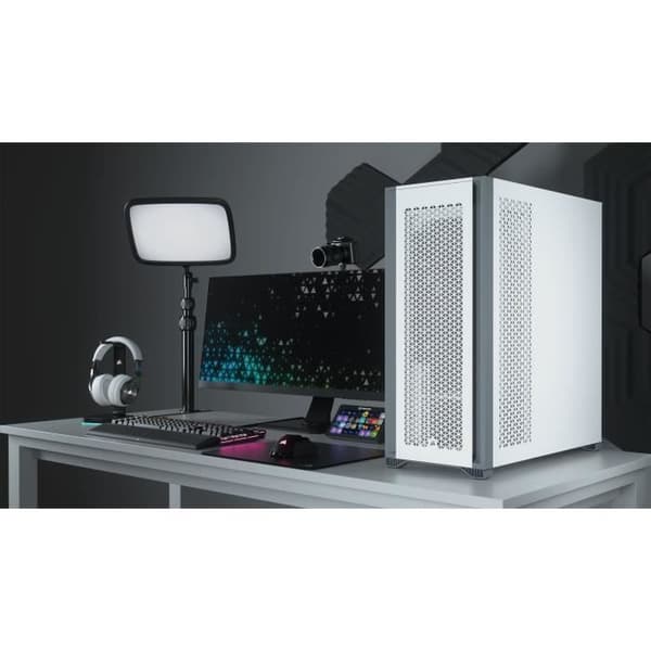 CORSAIR 7000D AIRFLOW PC-fodral härdat glas - vit (CC-9011219-WW)