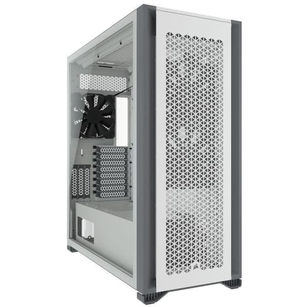 CORSAIR 7000D AIRFLOW PC-fodral härdat glas - vit (CC-9011219-WW) Vit