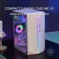 Miniatyrbild 2 av 4: Mars Gaming MC-S1 Semi-Tower ATX Fodral Vit