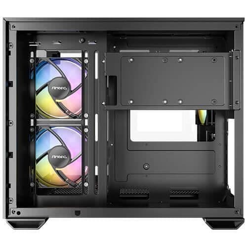 Antec CX600M Trio Chassi PC Mini Tower ITX/Micro-ITX Svart Tempererat Glas ARGB