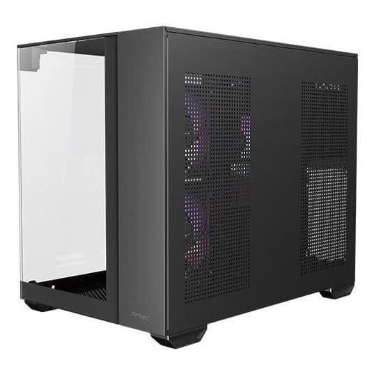 Antec CX600M Trio Chassi PC Mini Tower ITX/Micro-ITX Svart Tempererat Glas ARGB