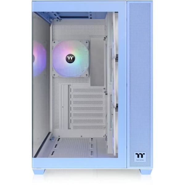 PC-fodral - THERMALTAKE - View 380 TG ARGB Hydrangea Blue - Medium tower - ATX - Härdat glas - Blå