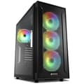 Miniatyrbild 1 av 3: Sharkoon TG6M RGB Tower Black - 4044951032136