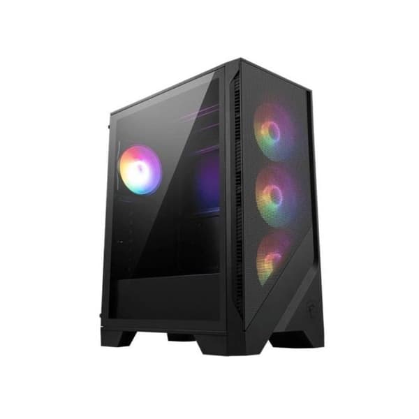 MSI MAG FORGE 121A AIRFLOW ARGB Halv Torre ATX Tempererat Glas USB 3.0 Svart