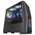 Miniatyrbild 3 av 4: Mars Gaming MCONE, MicroATX Gamer Case, 2X 120mm fläktar, RGB + Grid