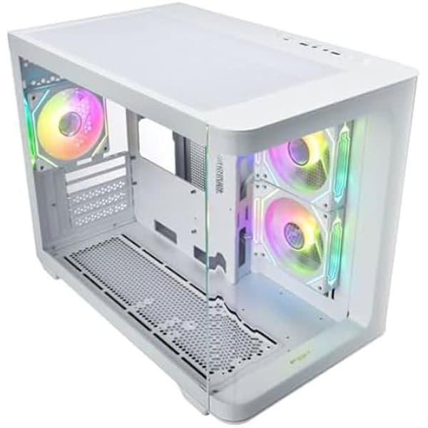 Mini-Tornhus - FORTRON - GEH Mini S380-WA - Vit - Micro-ATX/Mini-ITX - Verktygsfri montering