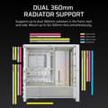 Miniatyrbild 6 av 6: PC-chassi - CORSAIR - FRAME 4000D RS ARGB-serien - Mellanstor - 3 ARGB-fläktar - Vit
