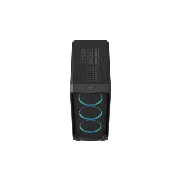 Datorkapsling - FRACTAL DESIGN - Meshify 3 RGB - E-ATX (277 mm) - 3 fläktar - USB Typ C med 20 Gbps - Svart