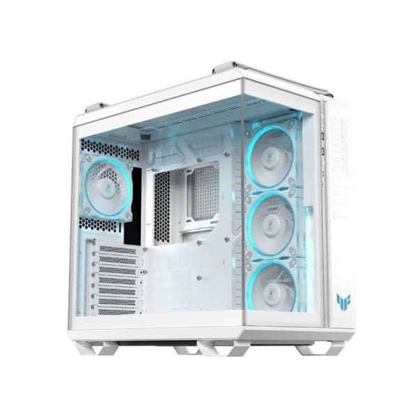 ASUS TUF GAMING GT502 HORIZON TG ARGB Mid Tower ATX Dubbelt Tempererat Glas USB-C Vit Vit