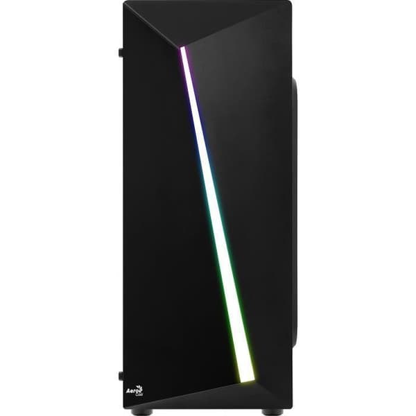 AEROCOOL CASE PC Shard - Medium Tower - Svart - Transparent akryl sidodörr - ATX-format (ACCM-PV14012.11)