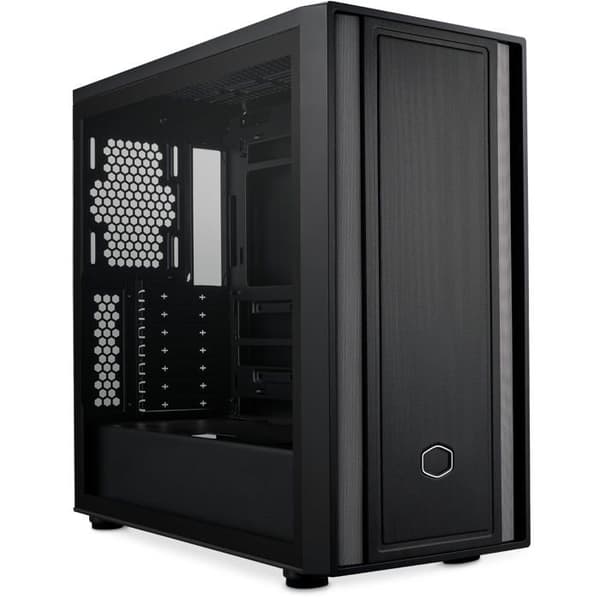 Cooler Master MasterBox 600 Lite Airflow E-ATX Mid Tower PC-fodral - Stöder MB Back-Connect, 420 mm kylare och upp till 7