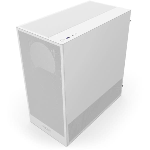 Mellanstor kompakt ATX-chassi - NZXT - CC-H52FW-01 - H5 Flow - Vit