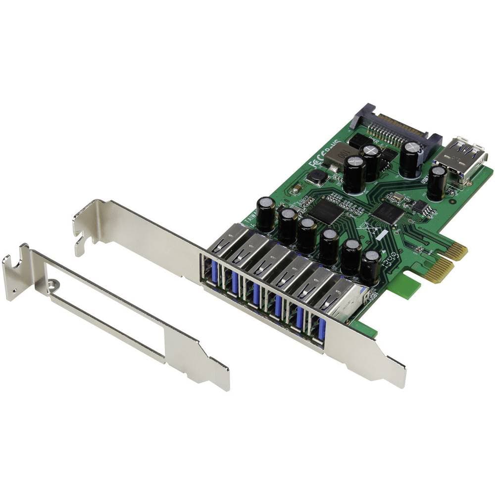 Renkforce 6+1 Port USB 3.0 kontrollerkort USB-A PCIe