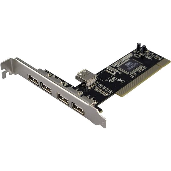 LogiLink USB 2.0 4 + 1 Port PCI 4+1 Port USB 2.0 kontrollerkort USB-A PCI