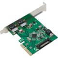 Miniatyrbild 3 av 4: LogiLink PC0080 2 Port USB 3.1 kontrollerkort USB-A PCIe