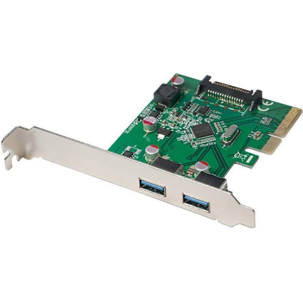 LogiLink PC0080 2 Port USB 3.1 kontrollerkort USB-A PCIe