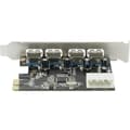 Miniatyrbild 2 av 2: Renkforce 4 Port USB 3.0 kontrollerkort USB-A PCIe