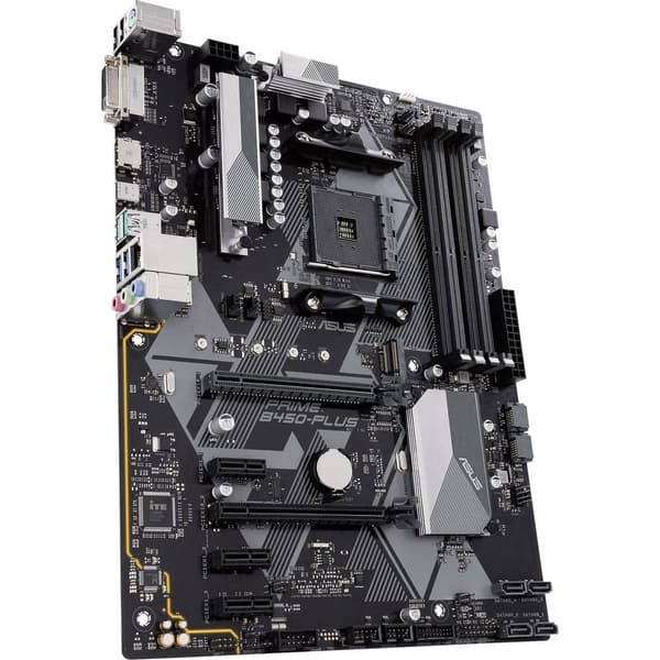 Asus Prime B450-Plus Moderkort Sockel AMD AM4 Formfaktor ATX Moderkort-chipset AMD® B450
