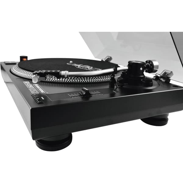 Omnitronic BD-1390 USB-skivspelare Remdrift Svart