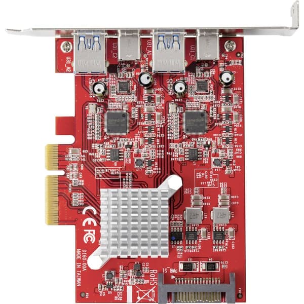 Renkforce RF-4679642 2+2 Port USB 3.1 kontrollerkort USB 3.2 Gen 2, USB-C® PCIe