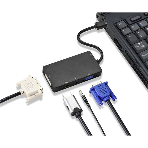 Renkforce Externt grafikkort USB 3.2 Gen 1 HDMI, DVI, VGA
