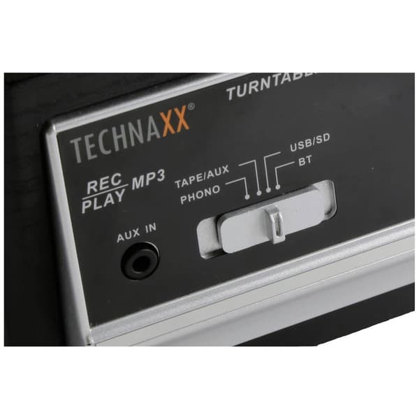 Technaxx TX-22+ USB-skivspelare Remdrift Svart