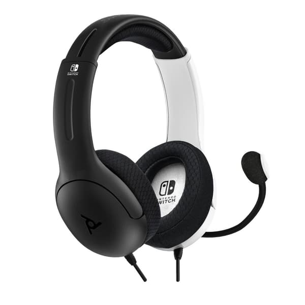 PDP Gaming LVL40 Nintendo Switch Stereo Gaming Headset - Sort/Hvid
