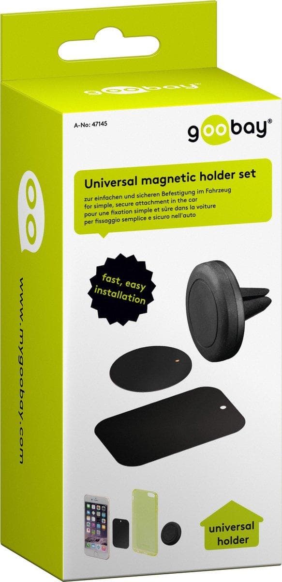 Goobay 47145 holder Mobiltelefon/Smartphone Sort Passiv holder