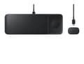 Miniatyrbild 7 av 7: Samsung Wireless Charger Trio Smartphone / Galaxy Watch / Galaxy Buds - Svart