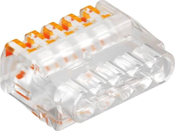 OBO Bettermann 2054458 61 525 FL Anslutningsplint Flexibel: 0,2-2,5 mm² Massiv: 0,2-2,5 mm² Antal stift: 5 1 st(n) T