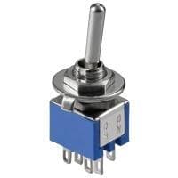 Wentronic Goobay vippekontakt subminiature - 2x UM, 6 ben, blåt hus (10015)
