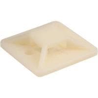 InLine - Monteringsbase til kabelbindere - 30 x 30 mm - natur - 10 stk (59965E)