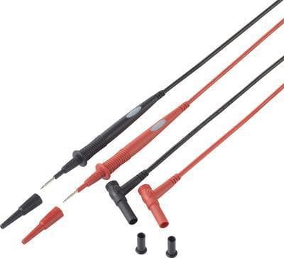 VOLTCRAFT säkerhetstestkabel 1,00 m Svart, Röd MS-7 (VC-10982495)