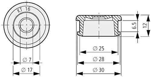 Eaton 022031 kabelgennemføring, PG16, IP65