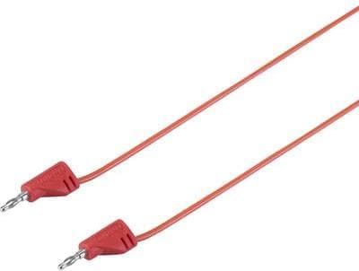 VOLTCRAFT mycket flexibel testledning [Multilam-plugg 2 mm - Multilam-plugg 2 mm] 0,3 m Röd MSB-200 2,2 A (VC-8557695)