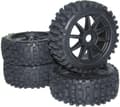 Miniatyrbild 1 av 3: Reely 1:8 Buggy Komplett hjul Big Core 10-ekrar Svart 4 st.