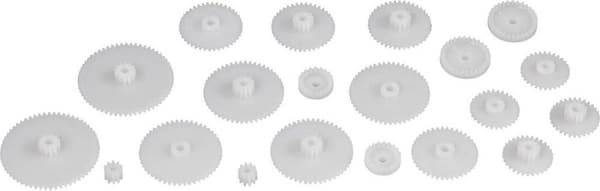 Reely Plastic Spur gear Moduulityyppi: 0,5 Hampaiden lukumäärä: 20, 30, 40, 50, 60 1 kpl