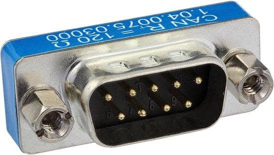 Ixxat Sub-D9 stik med CAN termineringsmodstand 1.04.0075.03000