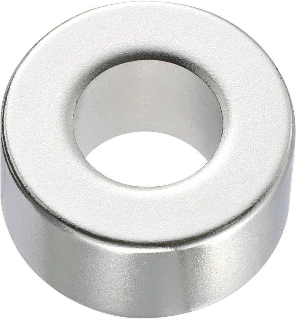 TRU COMPONENTS 506013 Permanentmagnetring (Ø xh) 20 mm x 5 mm N45 1,33 - 1,37 T Gränstemperatur (max.): 80 °C
