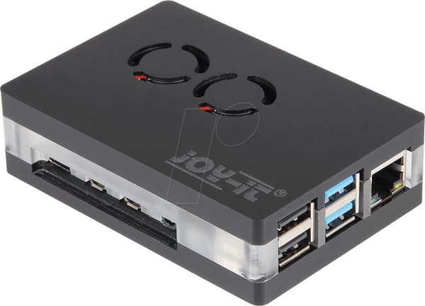 Joy-IT akrylcover til Raspberry Pi 4 med blæser (RB-CaseP4+03)