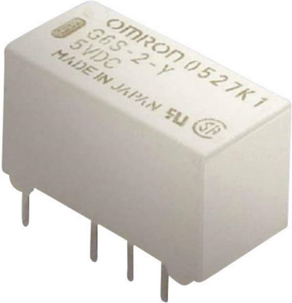 Omron G6S-2 5 VDC Printrelæ 5 V/DC 2 A 2x skiftekontakt 1 stk.