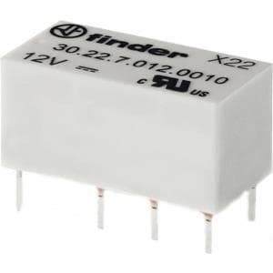 Finder printrelæ 12 V/DC 1,25 A 2 skiftekontakter 30.22.7.012.0000 1 stk (30.22.7.012.0000)