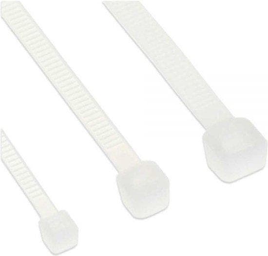InLine - Buntband - 400 mm längd - 4,8 mm bredd - Naturlig - (paket med 100) (59964N)