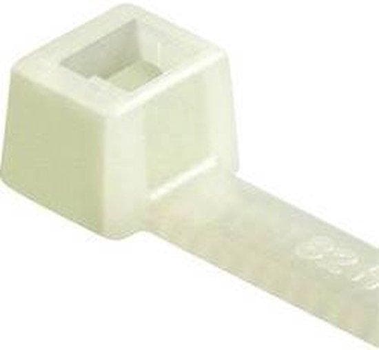 HellermannTyton nippusiteet sisällä hammastettu T-sarja (P x L) 210 mm x 4,7 mm T80R-PA66-NA-C1 väri: läpinäkyvä 100 kpl. HellermannTyton (111-05019)