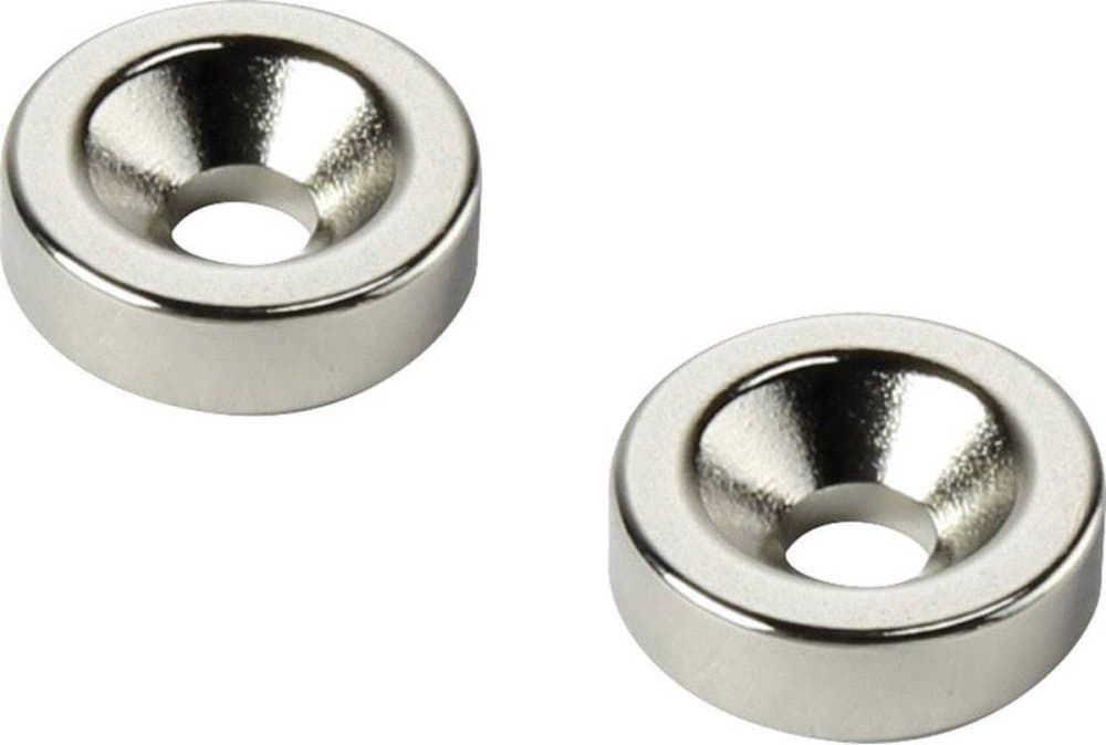 TRU COMPONENTS D25T3-M5 Permanentmagnetring (Ø xh) 25 mm x 3 mm N35 Gränstemperatur (max.): 80 °C